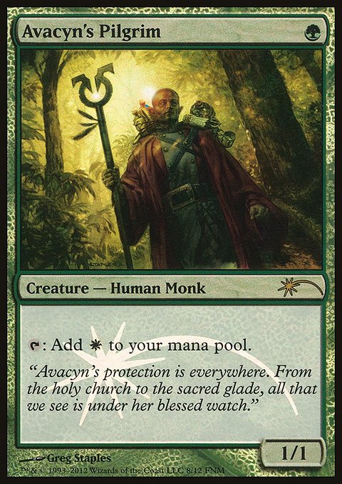 Avacyn's Pilgrim, Friday Night Magic 2012 #8, Magic: The Gathering card