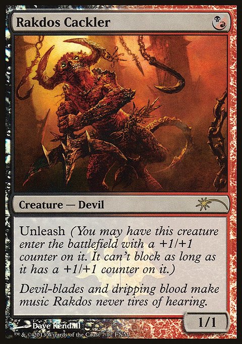 Rakdos Cackler, Friday Night Magic 2013 #7, Magic: The Gathering card