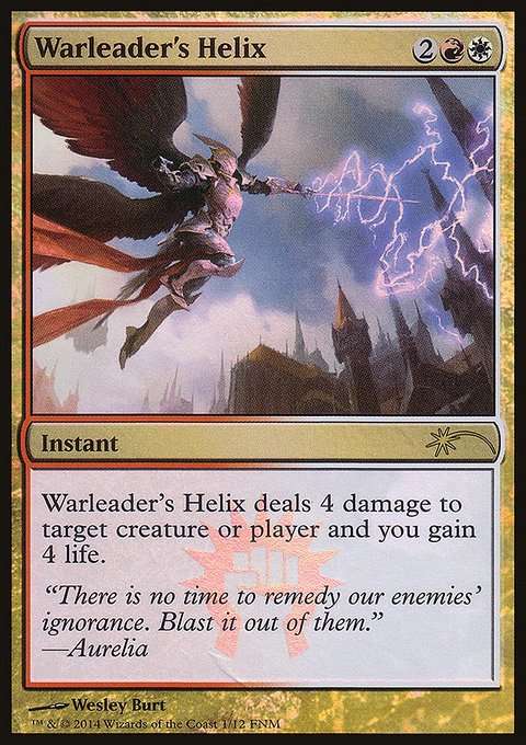 Warleader's Helix, Friday Night Magic 2014 #1, Magic: The Gathering card