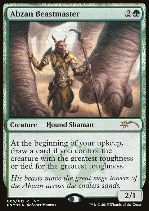 Abzan Beastmaster, Friday Night Magic 2015 #5, Magic: The Gathering card