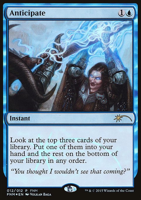 Anticipate, Friday Night Magic 2015 #12, Magic: The Gathering card