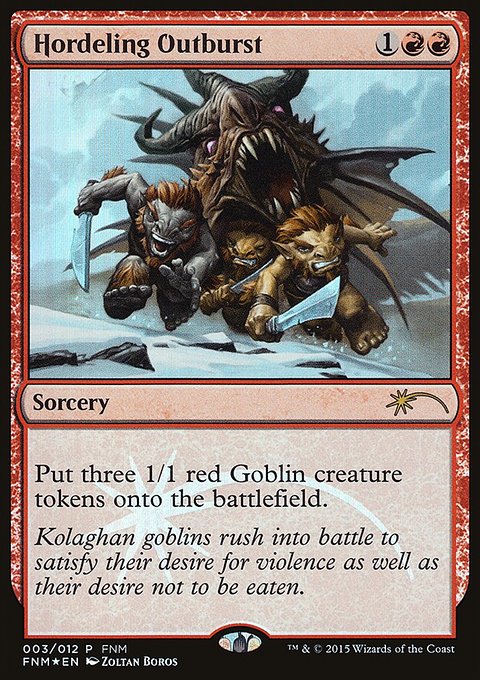 Hordeling Outburst, Friday Night Magic 2015 #3, Magic: The Gathering card