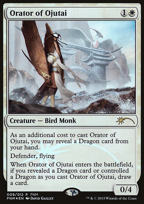 Orator of Ojutai, Friday Night Magic 2015 #9, Magic: The Gathering card