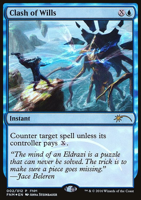 Clash of Wills, Friday Night Magic 2016 #2, Magic: The Gathering card