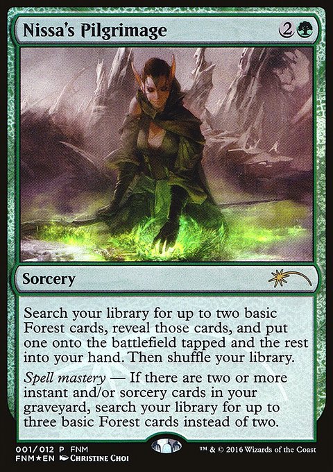 Nissa's Pilgrimage, Friday Night Magic 2016 #1, Magic: The Gathering card