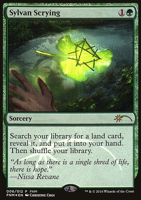 Sylvan Scrying, Friday Night Magic 2016 #6, Magic: The Gathering card