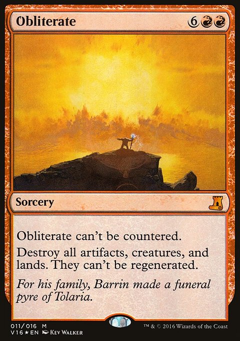 Obliterate, From the Vault: Lore #11, Magic: The Gathering card