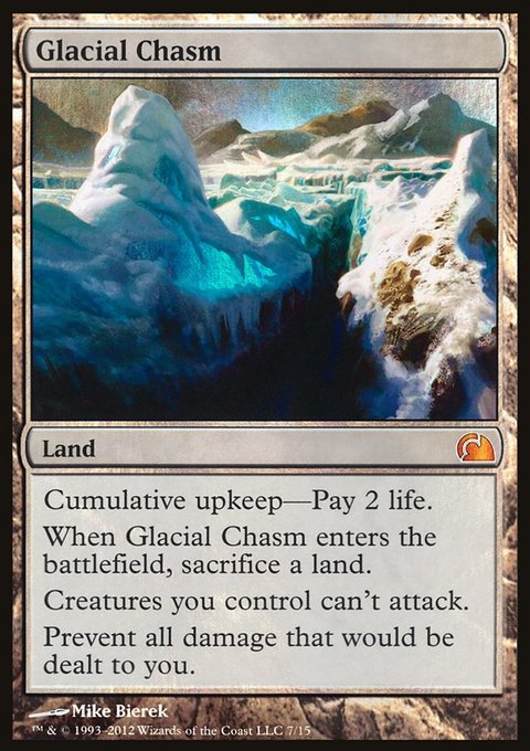 Glacial Chasm, From the Vault: Realms #7, Magic: The Gathering card