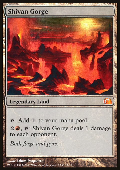Shivan Gorge, From the Vault: Realms #12, Magic: The Gathering card