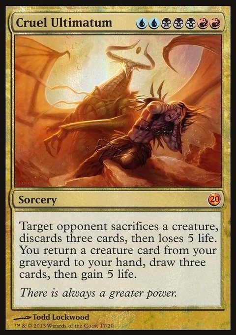 Cruel Ultimatum, From the Vault: Twenty #17, Magic: The Gathering card