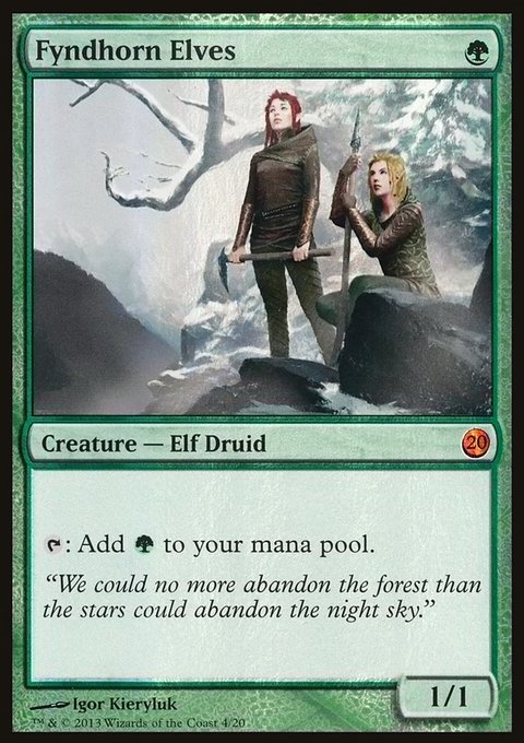 Fyndhorn Elves, From the Vault: Twenty #4, Magic: The Gathering card