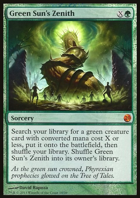 Green Sun's Zenith, From the Vault: Twenty #19, Magic: The Gathering card
