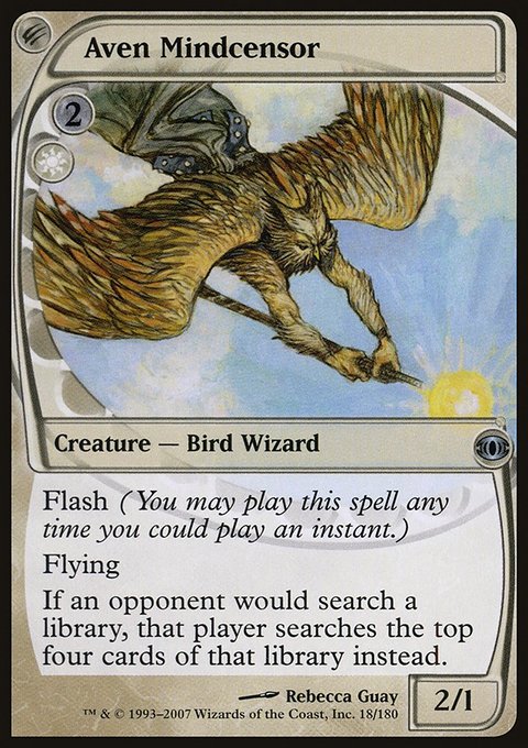 Aven Mindcensor, Future Sight #18, Magic: The Gathering card