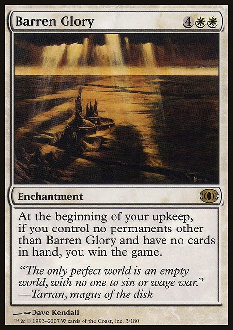 Barren Glory, Future Sight #3, Magic: The Gathering card