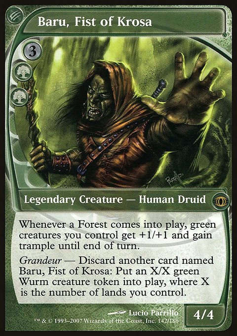 Baru, Fist of Krosa, Future Sight #142, Magic: The Gathering card