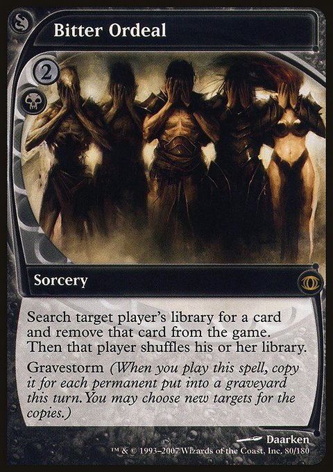 Bitter Ordeal, Future Sight #80, Magic: The Gathering card