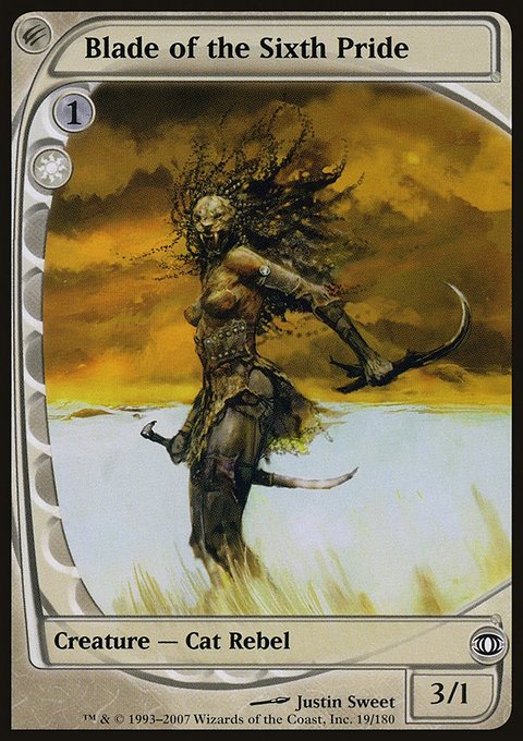 Blade of the Sixth Pride, Future Sight #19, Magic: The Gathering card