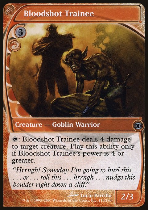 Bloodshot Trainee, Future Sight #110, Magic: The Gathering card
