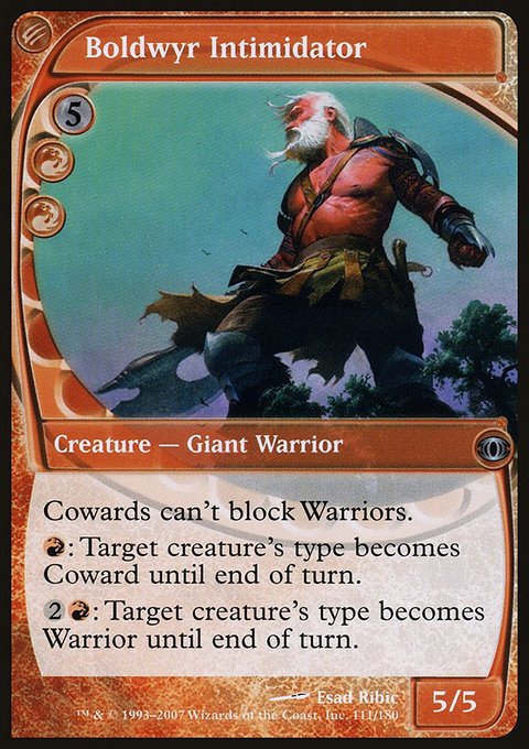 Boldwyr Intimidator, Future Sight #111, Magic: The Gathering card