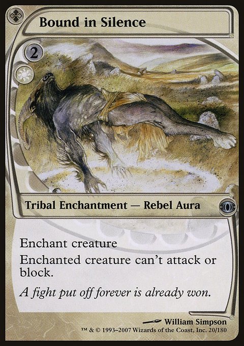 Bound in Silence, Future Sight #20, Magic: The Gathering card