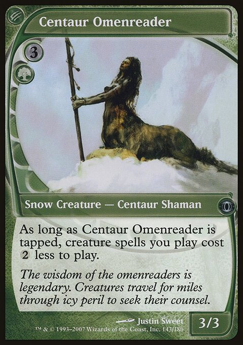 Centaur Omenreader, Future Sight #143, Magic: The Gathering card