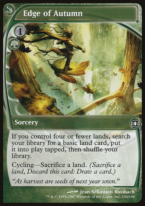 Edge of Autumn, Future Sight #144, Magic: The Gathering card