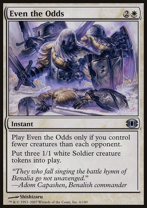 Even the Odds, Future Sight #6, Magic: The Gathering card