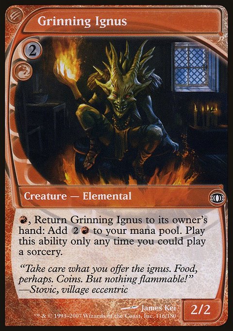 Grinning Ignus, Future Sight #116, Magic: The Gathering card
