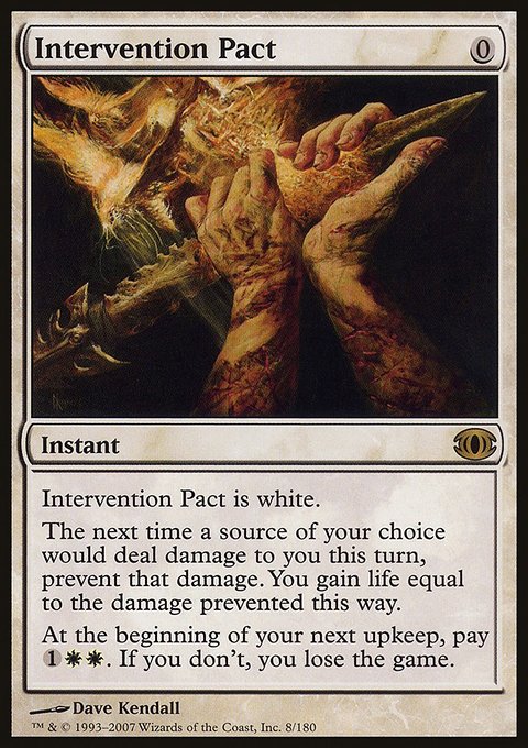 Intervention Pact, Future Sight #8, Magic: The Gathering card