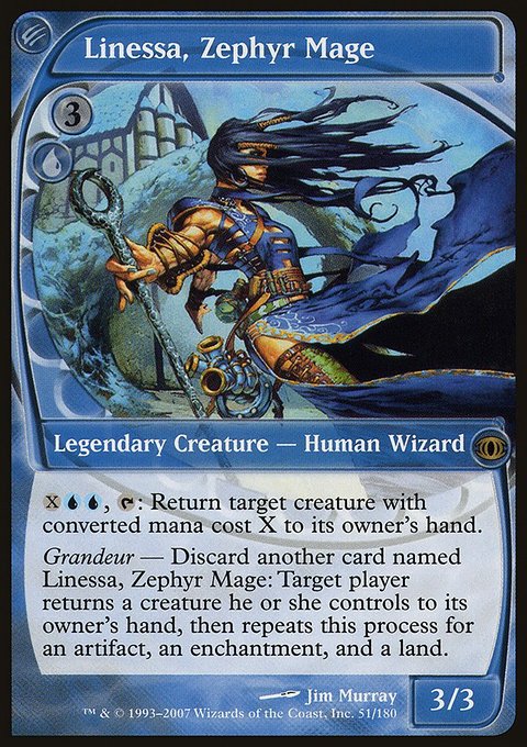 Linessa, Zephyr Mage, Future Sight #51, Magic: The Gathering card