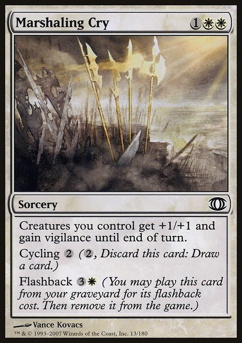 Marshaling Cry, Future Sight #13, Magic: The Gathering card