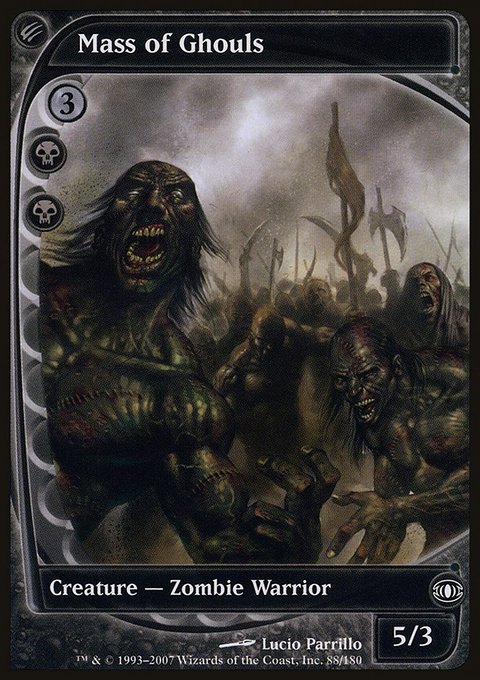 Mass of Ghouls, Future Sight #88, Magic: The Gathering card