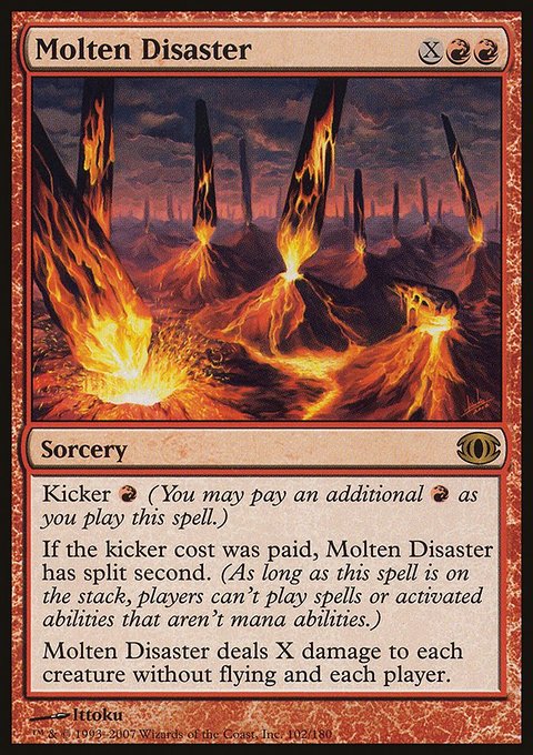 Molten Disaster, Future Sight #102, Magic: The Gathering card