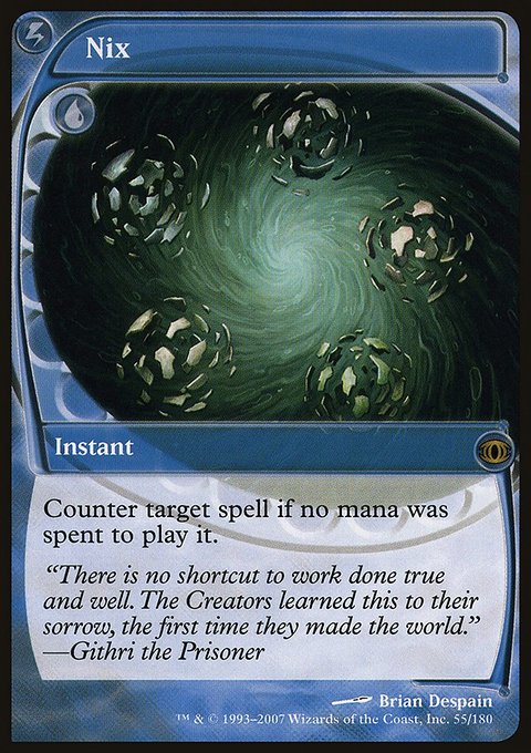 Nix, Future Sight #55, Magic: The Gathering card