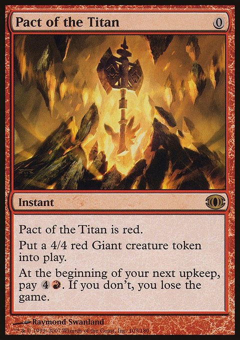 Pact of the Titan, Future Sight #103, Magic: The Gathering card
