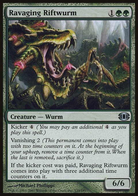 Ravaging Riftwurm, Future Sight #135, Magic: The Gathering card