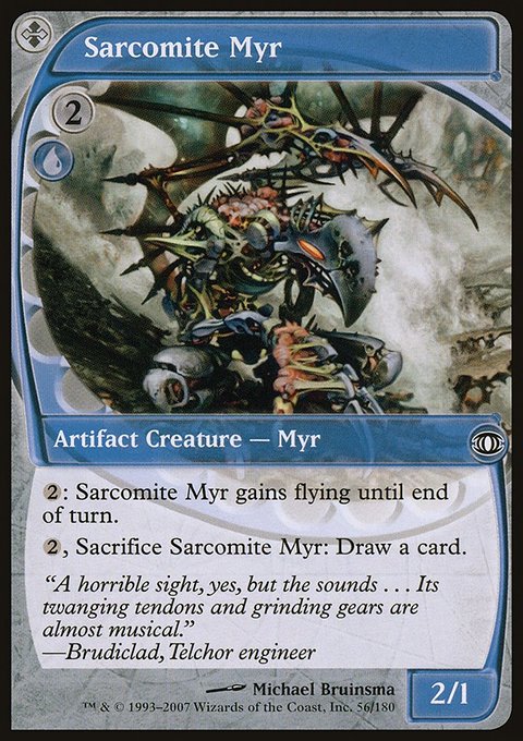 Sarcomite Myr, Future Sight #56, Magic: The Gathering card