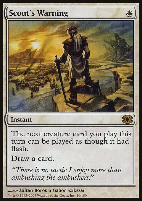 Scout's Warning, Future Sight #16, Magic: The Gathering card