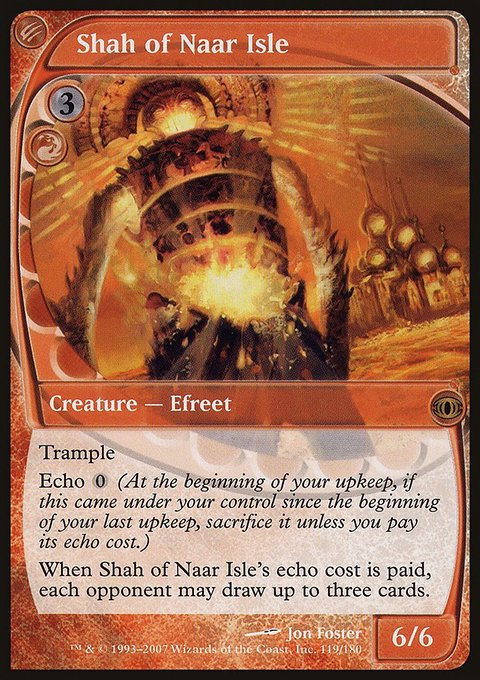 Shah of Naar Isle, Future Sight #119, Magic: The Gathering card