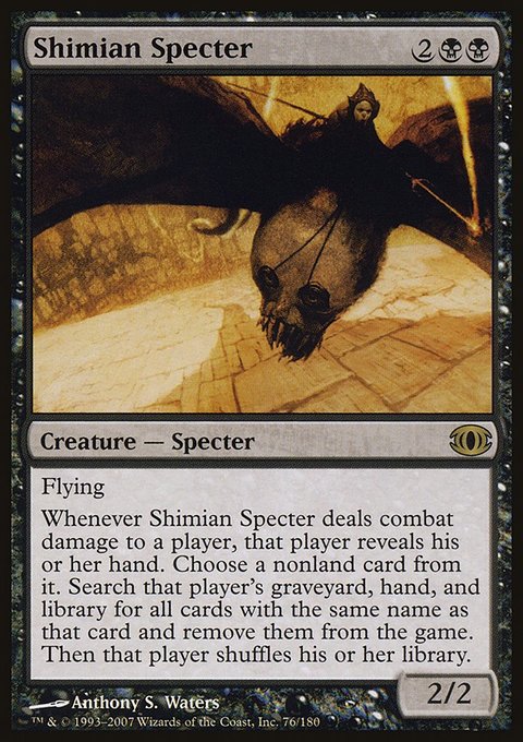Shimian Specter, Future Sight #76, Magic: The Gathering card