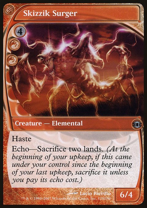 Skizzik Surger, Future Sight #120, Magic: The Gathering card