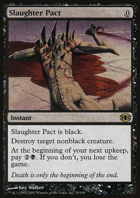 Slaughter Pact, Future Sight #78, Magic: The Gathering card