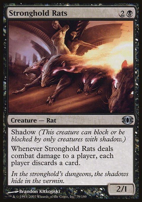 Stronghold Rats, Future Sight #79, Magic: The Gathering card
