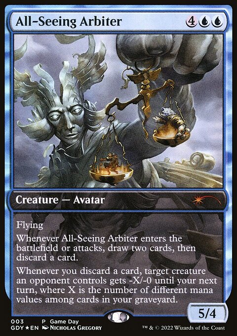 All-Seeing Arbiter, Game Day Promos #3, Magic: The Gathering card