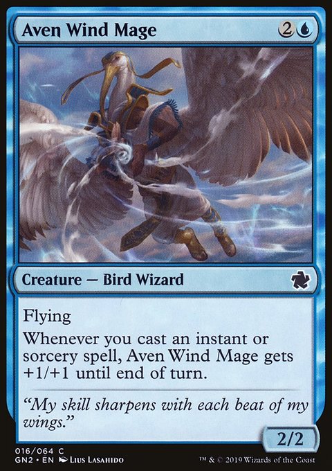 Aven Wind Mage, Game Night 2019 #16, Magic: The Gathering card