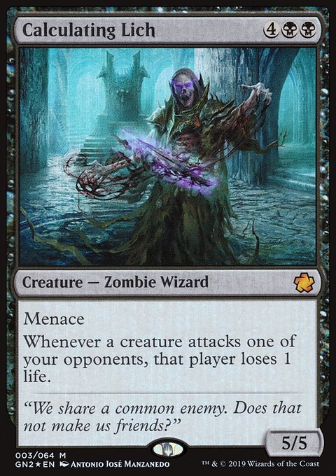 Calculating Lich, Game Night 2019 #3, Magic: The Gathering card