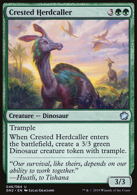 Crested Herdcaller, Game Night 2019 #46, Magic: The Gathering card