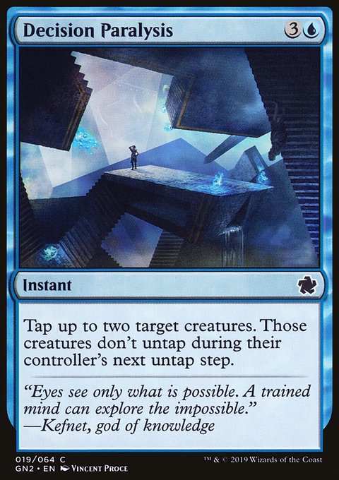 Decision Paralysis, Game Night 2019 #19, Magic: The Gathering card