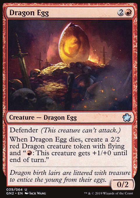 Dragon Egg, Game Night 2019 #39, Magic: The Gathering card