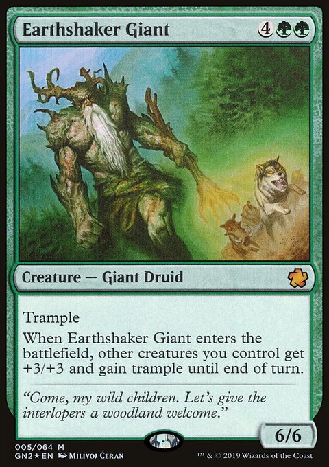 Earthshaker Giant, Game Night 2019 #5, Magic: The Gathering card